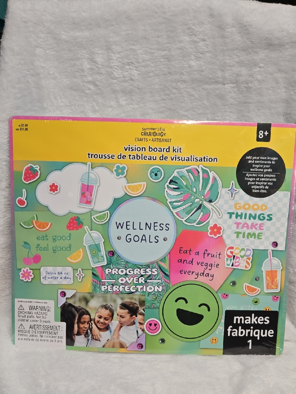 Creatology Wellness Goals Vision Board Kit - Green & Pink